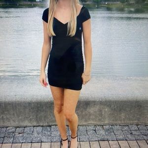 Black cocktail dress, homecoming, dance, party, size XXS